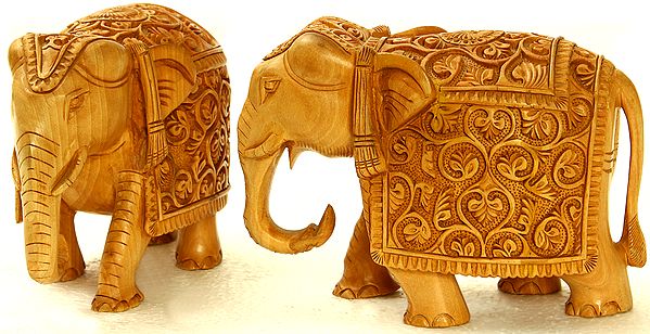 Handcrafted Elephant Pair from Jaipur