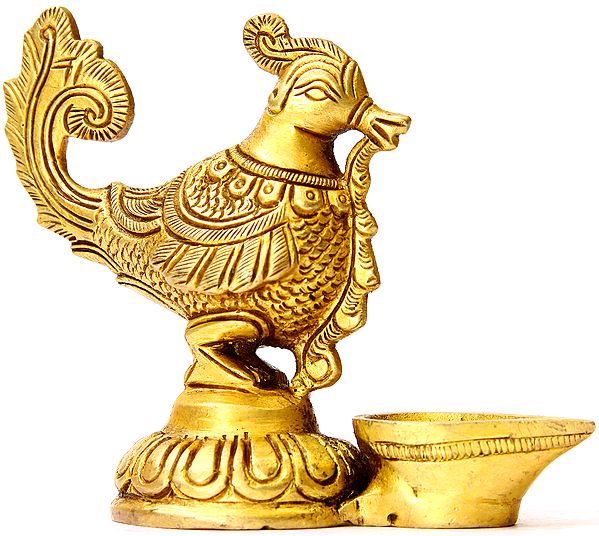 Brass Peacock Lamp (Price Per Pair)