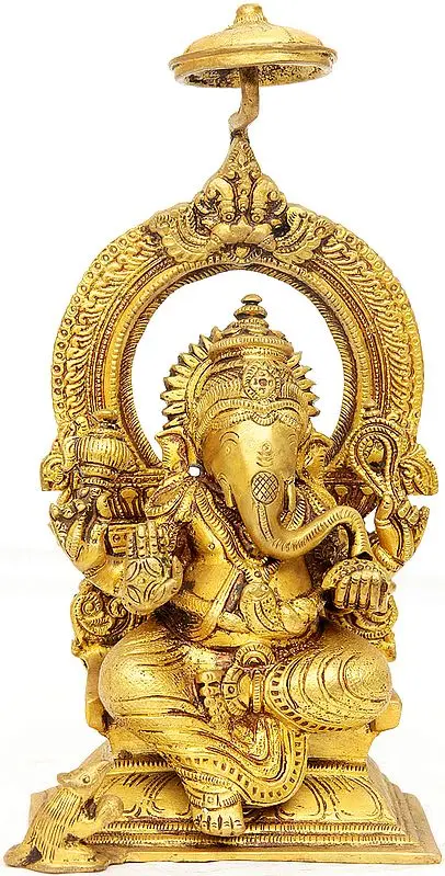Enthroned Ganesha