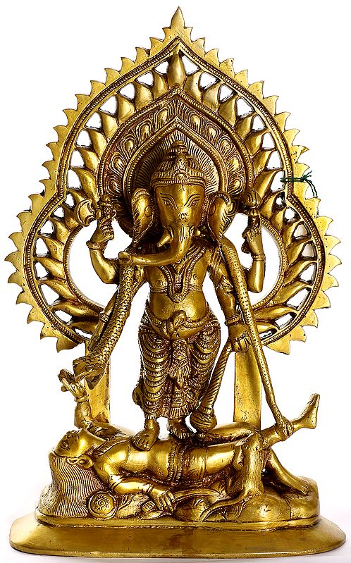 Lord Ganesha Vanquishing the Demon