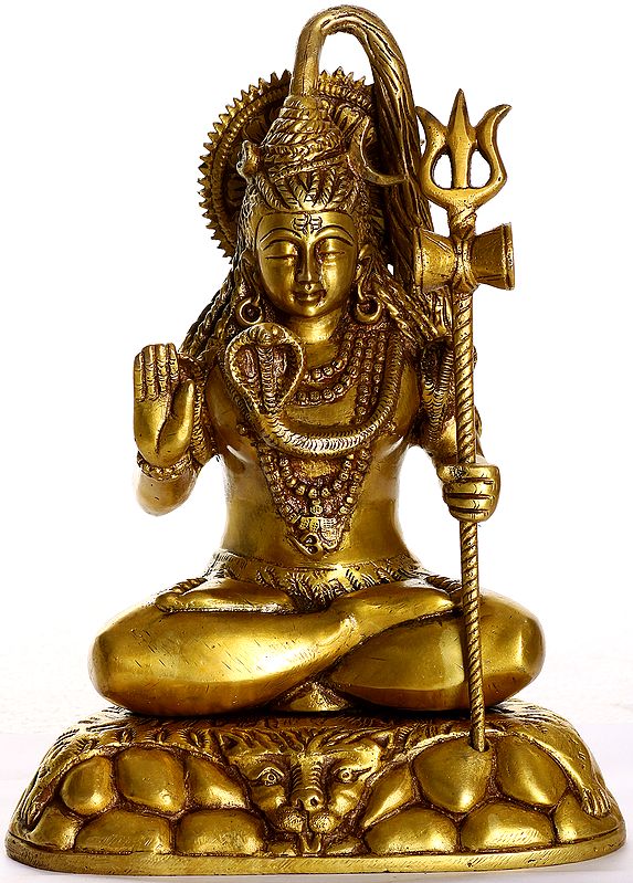 Lord Shiva in Ashirvaad Mudra