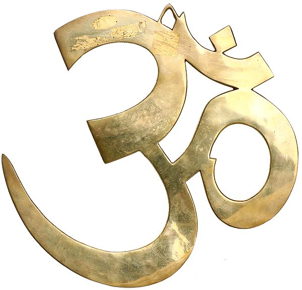 11" OM (AUM) Wall Hanging In Brass | Handmade | Made In India