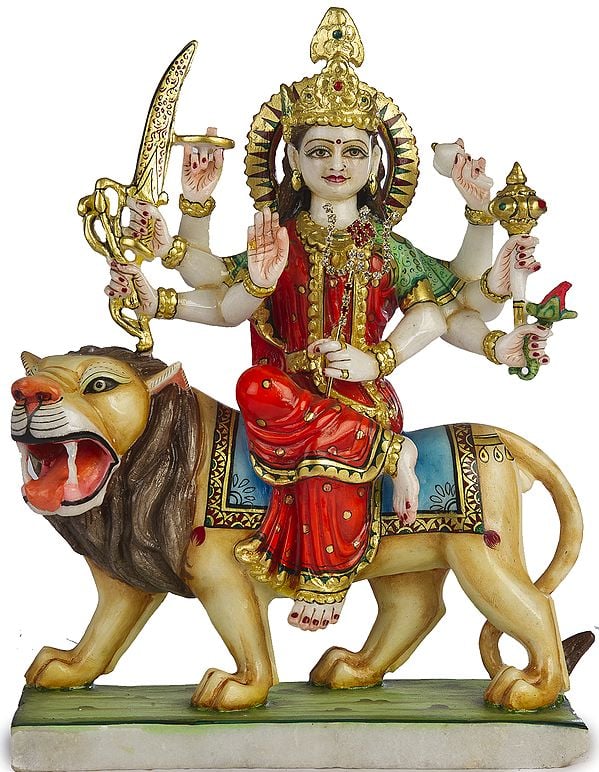 The Marble Image of Eight-Armed Durga