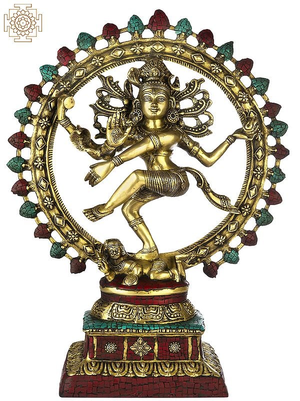 22" Nataraja (Anandatandava of Shiva) In Brass | Handmade | Made In India