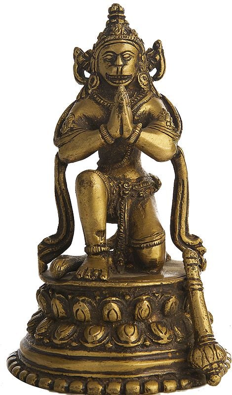 Hanuman Ji Readying to Leap Across the Sea to Lanka