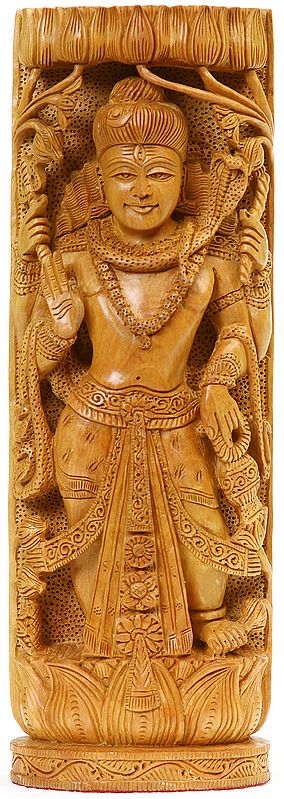 Shiva Parvati Handcrafted Column (Double-Sided Statue)