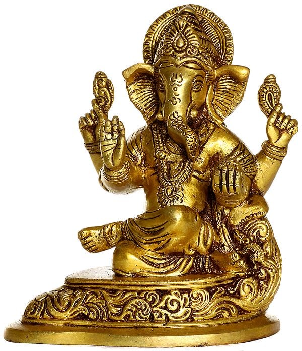 Lord Ganesha Blessing His Devotees