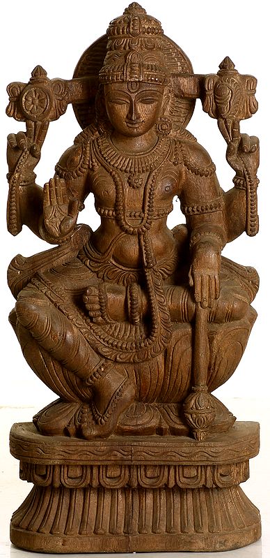Lord Vishnu Seated on Lotus