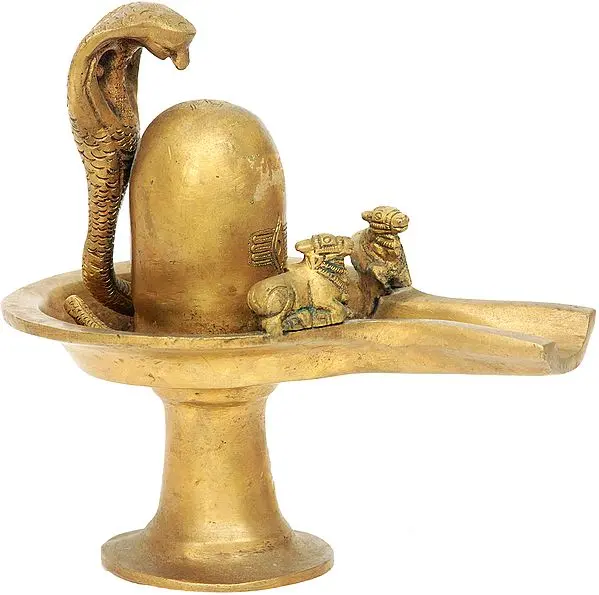 Shiva Linga with Twin Nandi