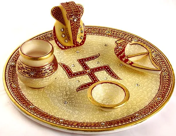 Lord Ganesha Puja Thali (with Box)