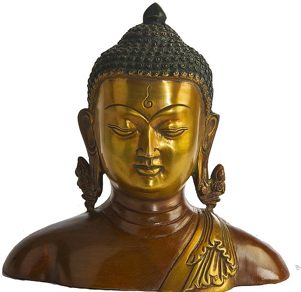 Tibetan Buddhist Lord Buddha Bust