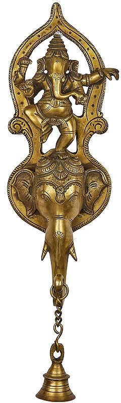 Dancing Ganesha Wall Hanging Bell