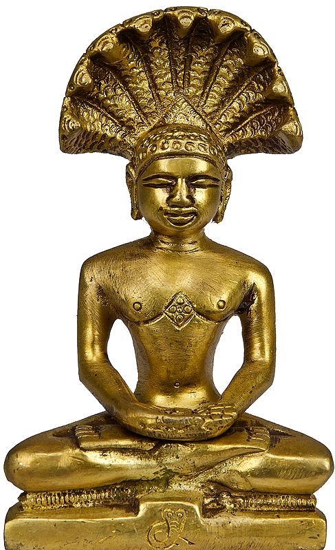 First Jain Tirthankara Adinatha or Rishabha Deva (Small Sculpture)