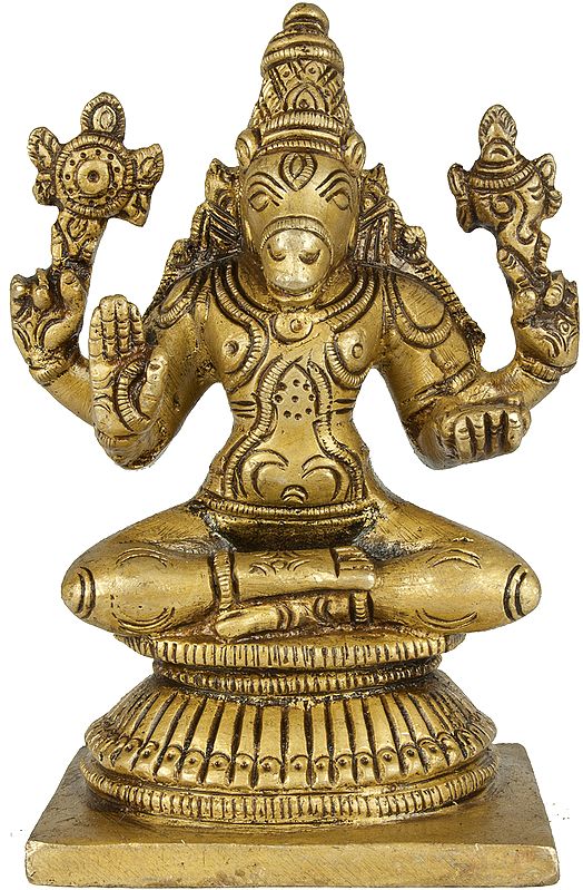 3" Hayagriva Sculpture in Brass | Handmade | Made in India
