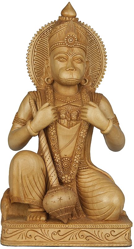 Lord Rama and Goddess Sita Live in The Heart of Bhakta Hanuman