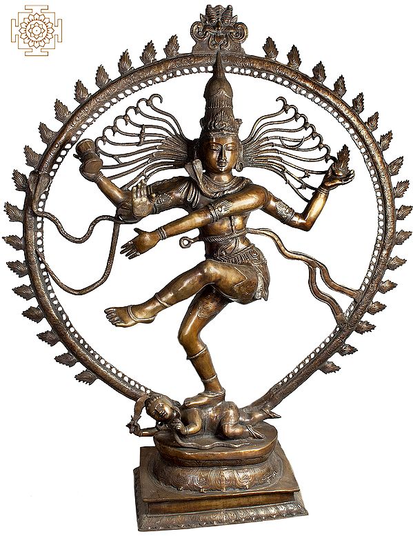 70" Nataraja (Super Large Statue) In Brass | Handmade | Made In India