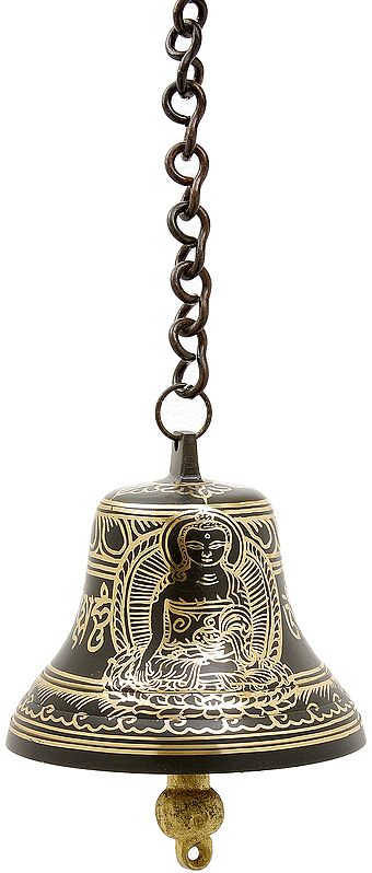 Lord Buddha Hanging Bell with Syllable Mantra