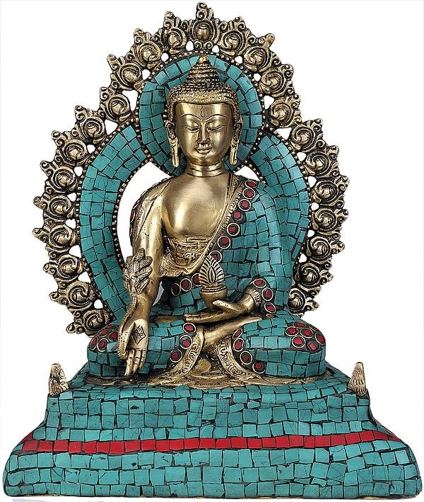Tibetan Buddhist God Bhaishajyaguru (The Medicine Buddha)