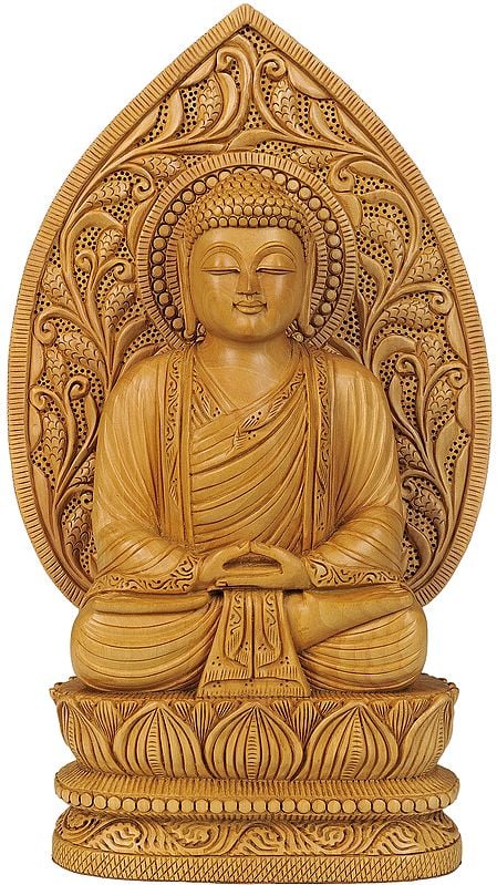 Japanese Buddha in Meditation (Finely Handcrafted Sculpture)