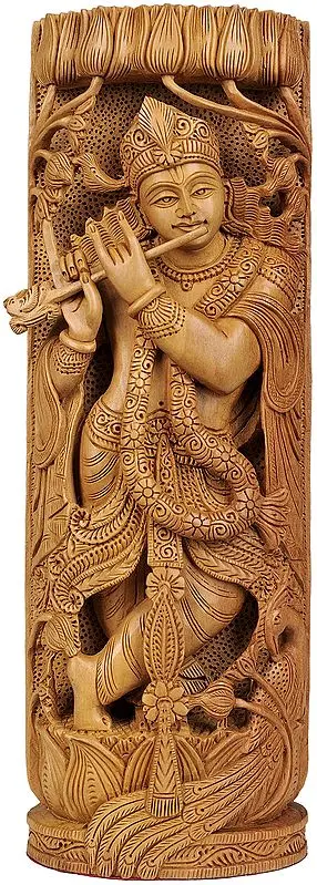 Radha Krishna Column (Double-Sided Statue)