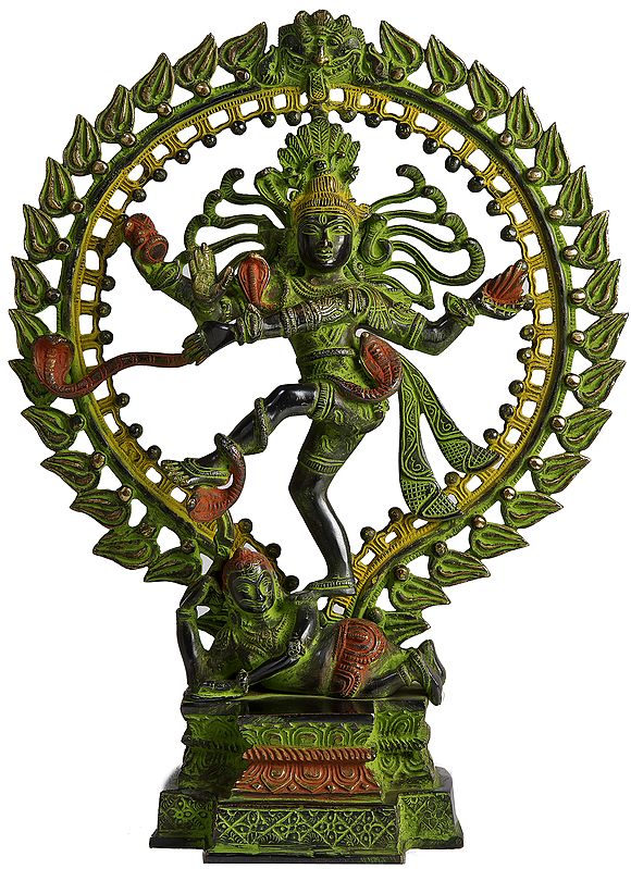 17" Anandatandava - The Dance of Absolute Bliss In Brass | Handmade | Made In India