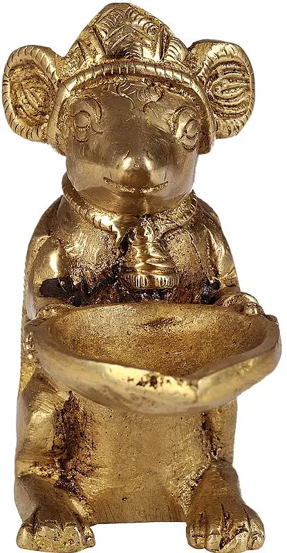 Rat Lamp for Ganesha Puja