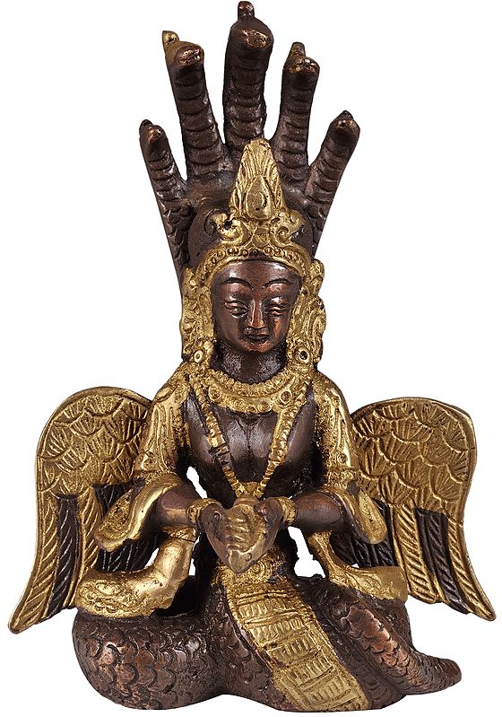 5" Naga Kanya In Brass | Handmade | Made In India