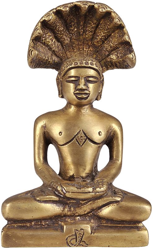 4" First Jain Tirthankara Rishabha Deva Small Statue in Brass | Handmade | Made in India