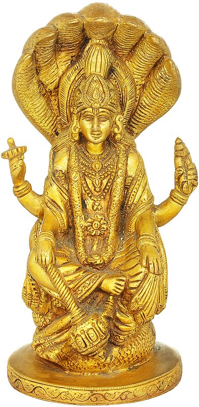 Lord Vishnu Seated on Sheshnag