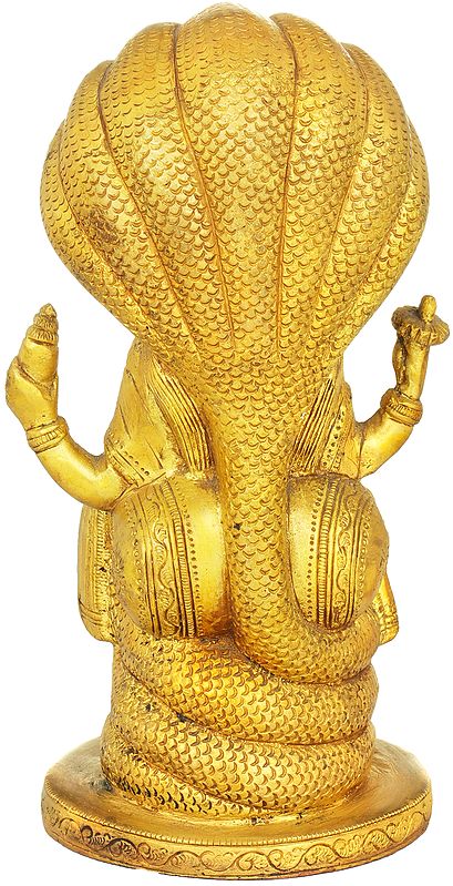 Lord Vishnu Seated on Sheshnag