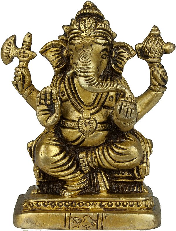 Four-Armed Seated Ganesha