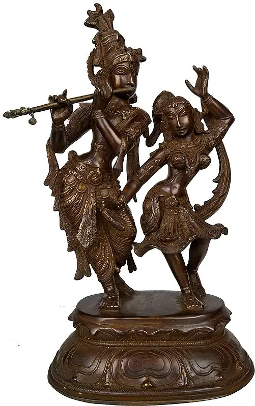 Radha and Krishna Engaged in Ecstatic Dance
