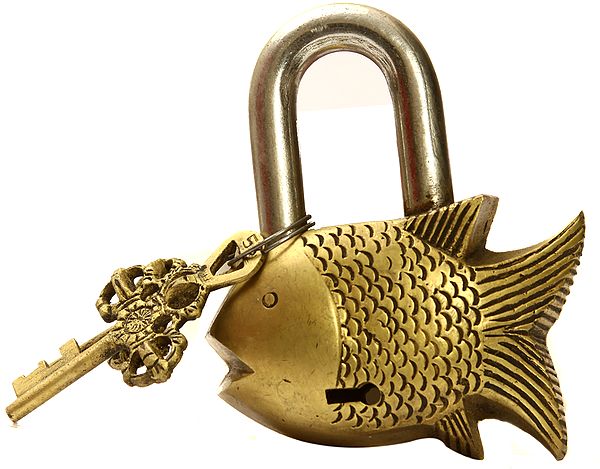 Auspicious Fish Lock with Vajra Keys