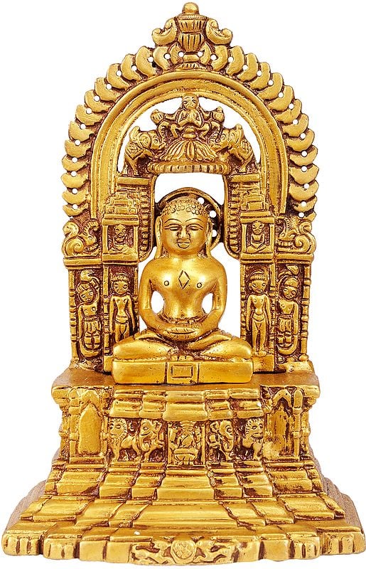 8" Jain Tirthankara In Brass | Handmade | Made In India