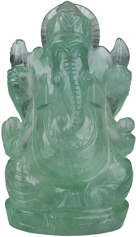 Lord Ganesha (Carved in Flourite)