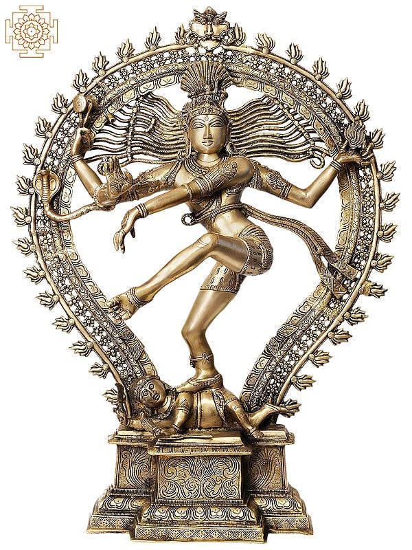 35" Large Size Nataraja (Large Statue) In Brass | Handmade | Made In India