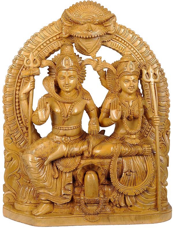Shiva Parvati with Shiva Linga