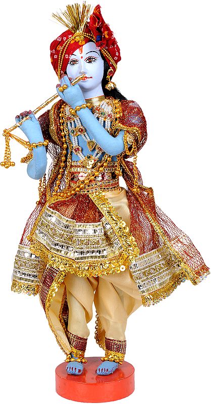 Lord Krishna Playing on Flute