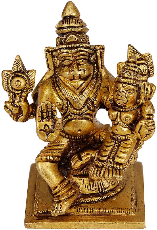 Narasimha with Lakshmi (Small Statue)