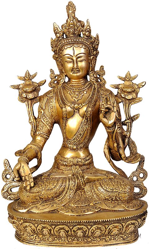 Tibetan Buddhist White Tara - The Goddess Who Gives A Long Life