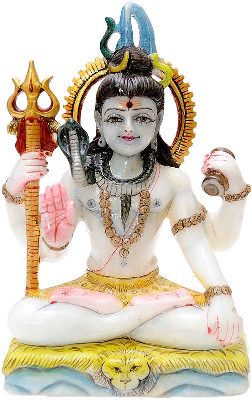 Lord Shiva in Yogasana