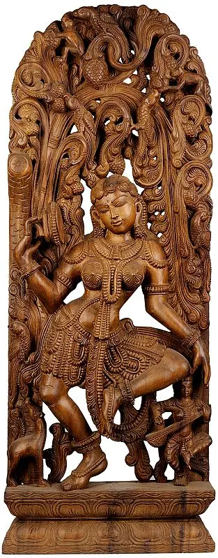 Yakshi Dancing with a Mirror in Hand