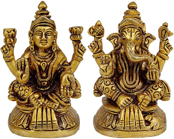 Lakshmi Ganesha (Small Statues)