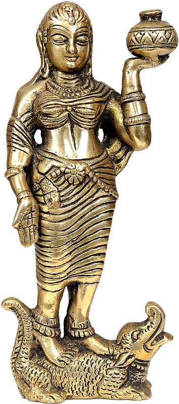 River Goddess Ganga (Rare Statue)