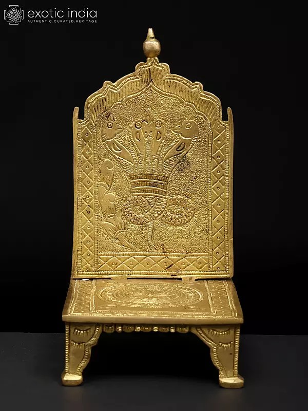 7" Deity Throne in Brass | Handmade | Made in India