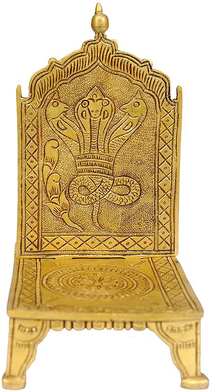 7" Deity Throne in Brass | Handmade | Made in India
