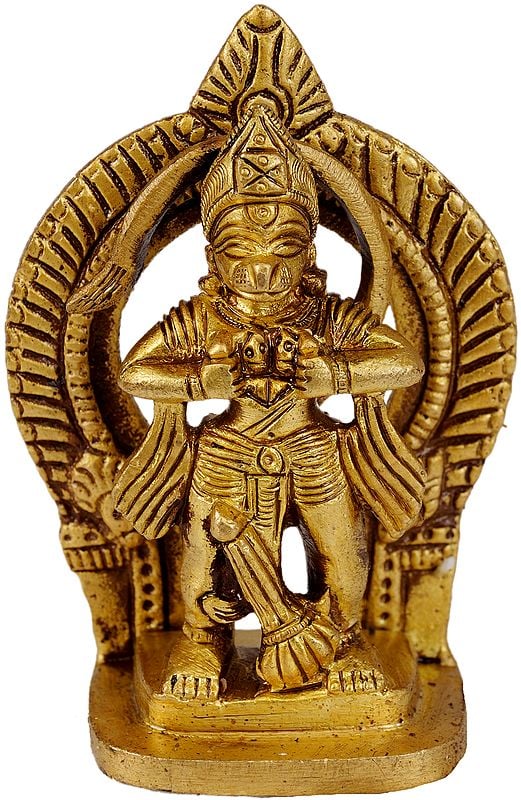 2" Bhakta Hanuman (Small Statue) In Brass | Handmade | Made In India