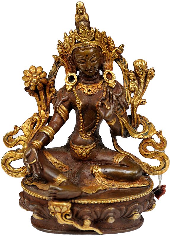 Tibetan Buddhist Goddess Green Tara (Small Statue)