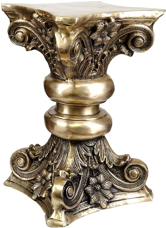 Column Pedestal Made of Brass | Crafted Metal Furniture