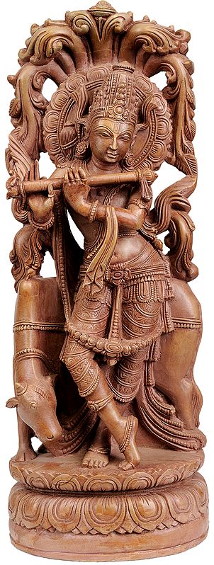 Fluting Krishna with Cow (Venugopala)